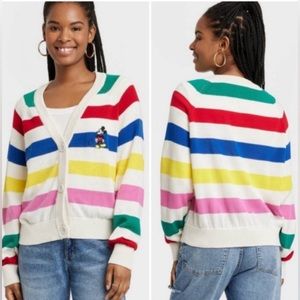 Disney Multicolor Striped Cardigan